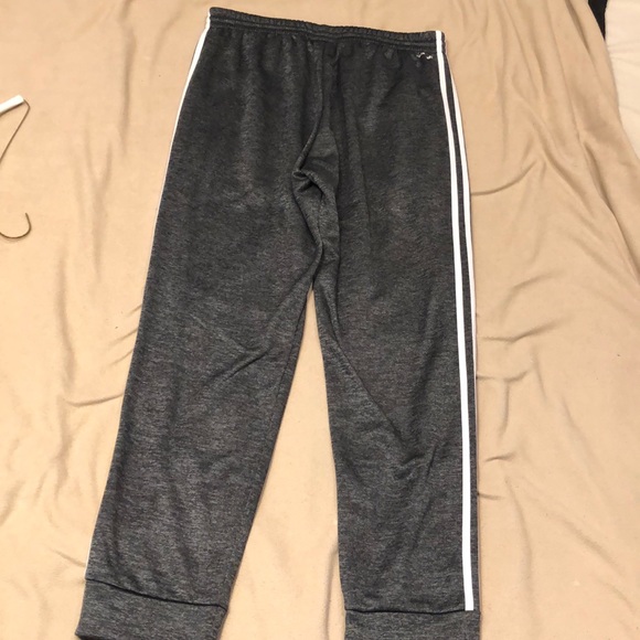 Gray and white Adidas joggers - Picture 3 of 3